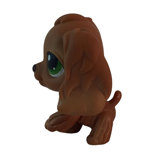 Littlest Pet Shop LPS #344 #252 White Brown Cocker Spaniel Puppy Dogs - Picture 8 of 11